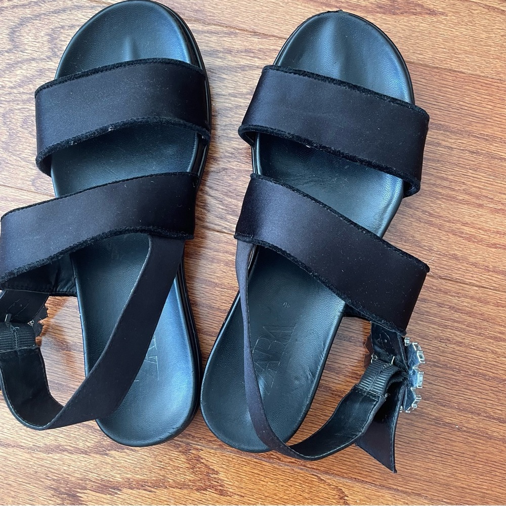 Zara Elegant Black Sandals
